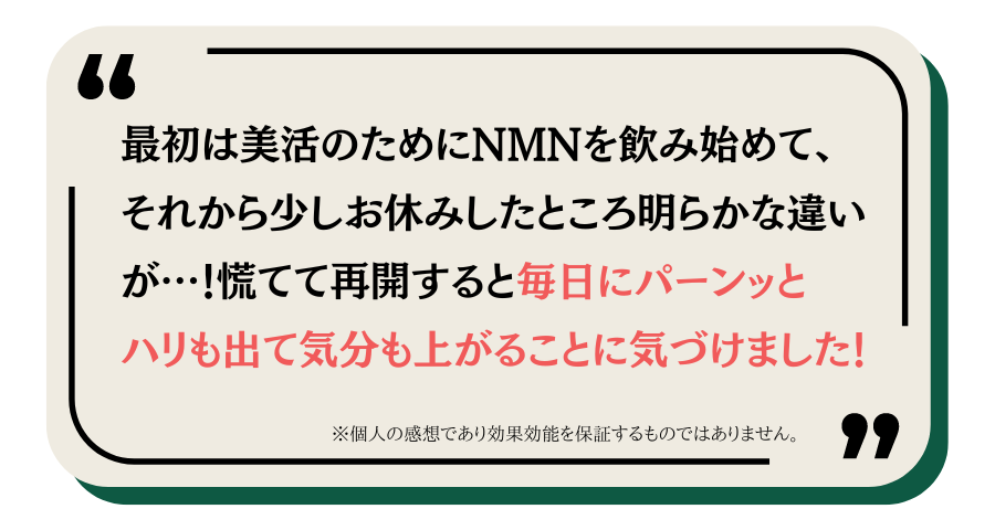 nonlie NMN10230プラスの口コミ